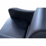 SHR Germany Styling Chair / höhenverstellbarer Stylingstuhl aus hochwertigem schwarzem Kunstleder