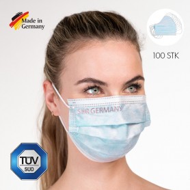 SHR Germany Mundmaske Blau 100er Pack