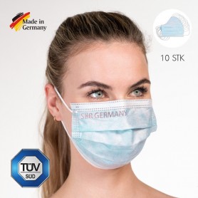 SHR Germany Mundmaske Blau 10er Pack